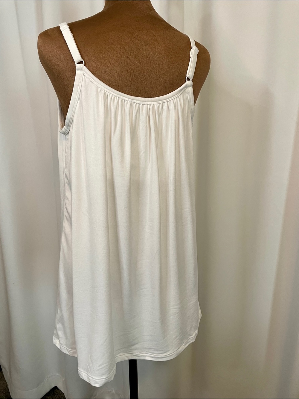 NWOT. Classic White Women's Camisole Tank Top - Picture 2 of 4